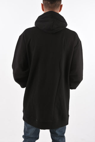 hooded S-KAPPAT maxi sweatshirt with zip closure