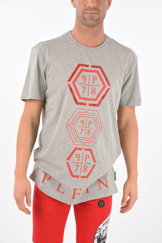 Cotton HEXAGON Strass T-Shirt