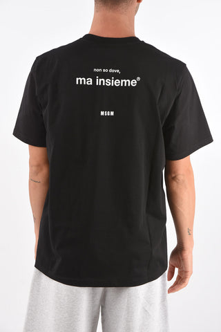 Crew Neck Printed Cotton T-Shirt