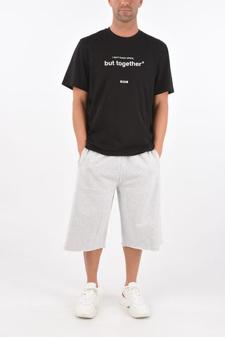 Crew Neck Printed Cotton T-Shirt