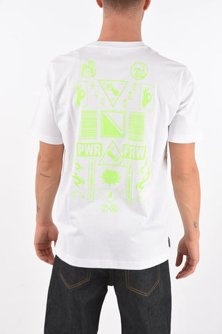 back printed T-JUST-SLITS-X84 crew-neck t-shirt