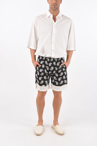 Paisley Printed Shorts with Waist Drawstring