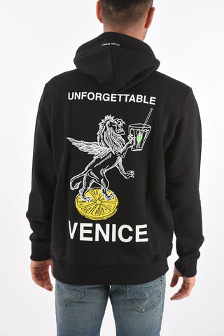 hooded VE-S-GIRK-HOOD-LEO sweatshirt with maxi patch pocket