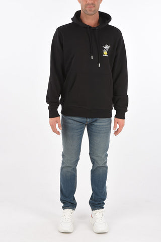 hooded VE-S-GIRK-HOOD-LEO sweatshirt with maxi patch pocket