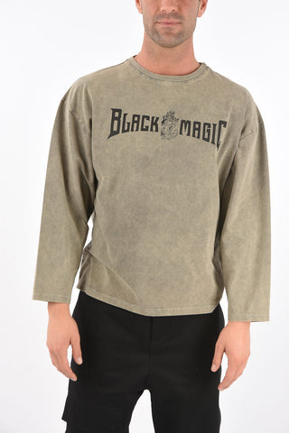 Printed long sleeve BLACK MAGIC t-shirt