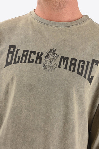 Printed long sleeve BLACK MAGIC t-shirt