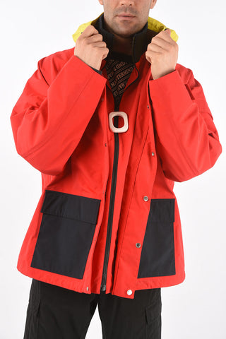 Color block windbreaker