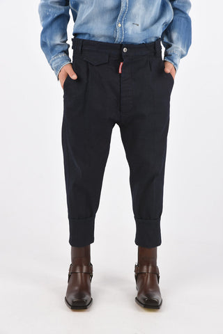 Single-pleated Multipocket Denim Pants