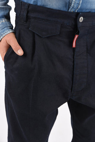 Single-pleated Multipocket Denim Pants