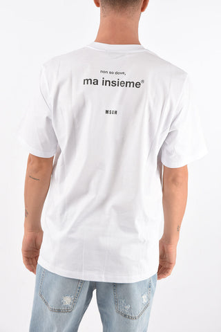 Crew Neck Printed Cotton T-Shirt