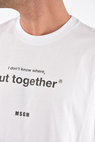 Crew Neck Printed Cotton T-Shirt