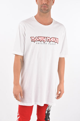 Crew Neck MONEYMAKER Cotton T-Shirt