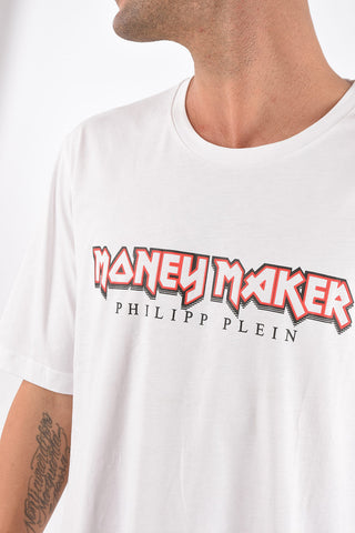 Crew Neck MONEYMAKER Cotton T-Shirt