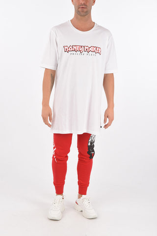 Crew Neck MONEYMAKER Cotton T-Shirt