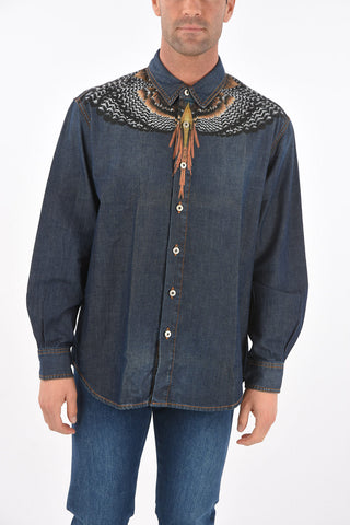 Dark Wash WINGS Denim Shirt