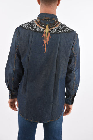 Dark Wash WINGS Denim Shirt
