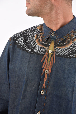 Dark Wash WINGS Denim Shirt