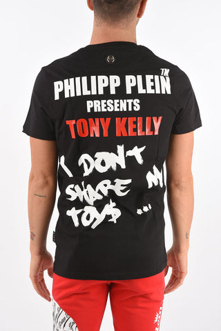 PLATINUM CUT Printed TONY KELLY Strass T-Shirt