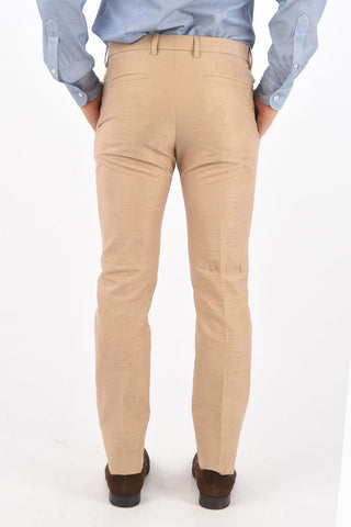 Pantaloni 4 tasche ricamati all-over