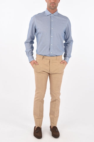 Pantaloni 4 tasche ricamati all-over