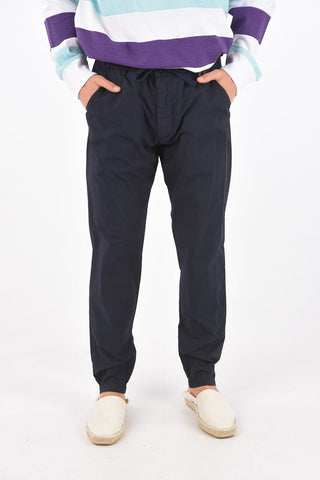 Chino pants with waist drawstrings 