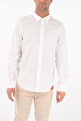 spread collar R-BOULDER slim fit shirt