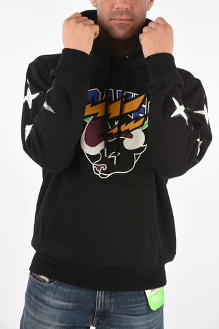 maxi patch pocket CL-S-GIRK sweatshirt with printed profiles