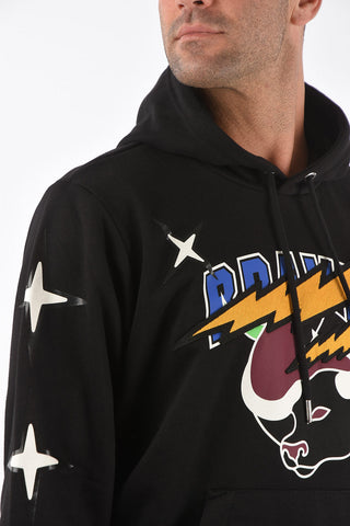 maxi patch pocket CL-S-GIRK sweatshirt with printed profiles