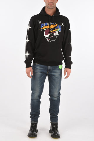 maxi patch pocket CL-S-GIRK sweatshirt with printed profiles