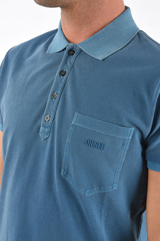pique' 4 buttons T-KAL-2 polo shirt with breast pocket
