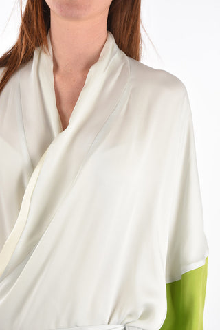 silk wrap kimono duster coat