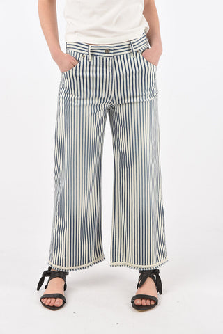 striped stretch cotton MIRELLE pants