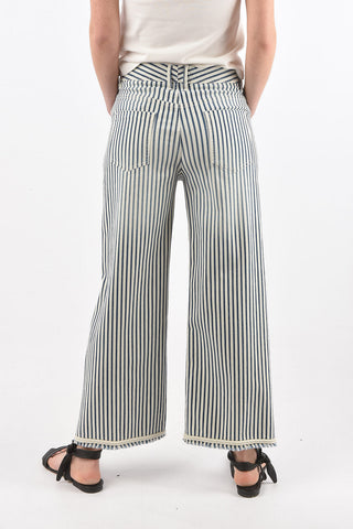 striped stretch cotton MIRELLE pants