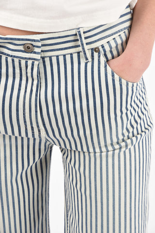 striped stretch cotton MIRELLE pants