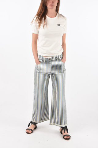striped stretch cotton MIRELLE pants