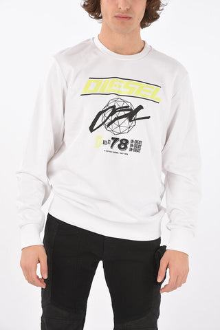 crew-neck S-GIRK-K11 sweatshirt with print on the front