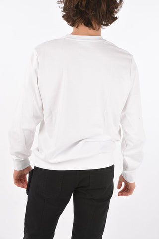 crew-neck S-GIRK-K11 sweatshirt with print on the front