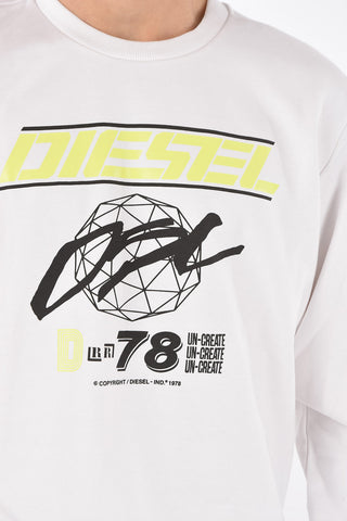 crew-neck S-GIRK-K11 sweatshirt with print on the front