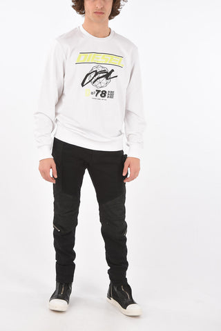 crew-neck S-GIRK-K11 sweatshirt with print on the front