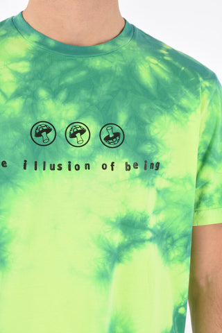 crew-neck T-JUST-SLITS-X86 t-shirt with tie dye effect