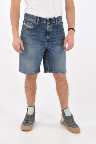 Stonewashed D-STRUKT Denim Shorts