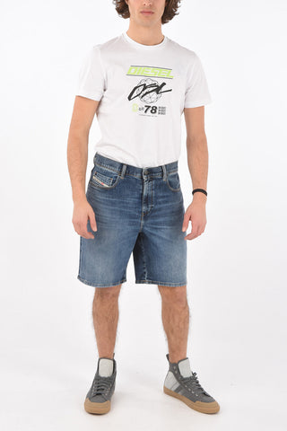 Stonewashed D-STRUKT Denim Shorts