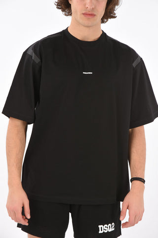 Crewneck T-shirt RELAX FIT with Shoulder Details