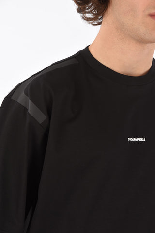 Crewneck T-shirt RELAX FIT with Shoulder Details