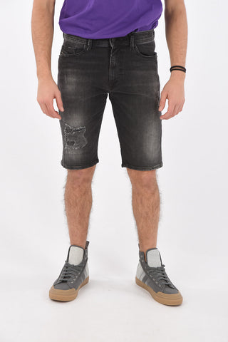 Ripped THOSHORT Dark Washed Denim Shorts