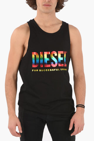  tank top BMOWT-LOCOARM-P with rainbow logo print