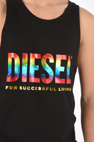  tank top BMOWT-LOCOARM-P with rainbow logo print