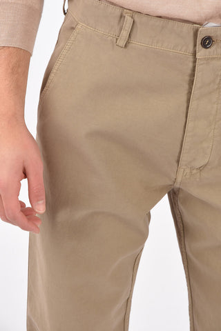 Mid waist 4 pockets chinos pants