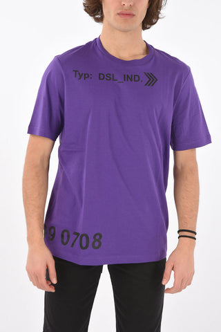 t-shirt T-JUST-A42 in Cotone Organico con stampa