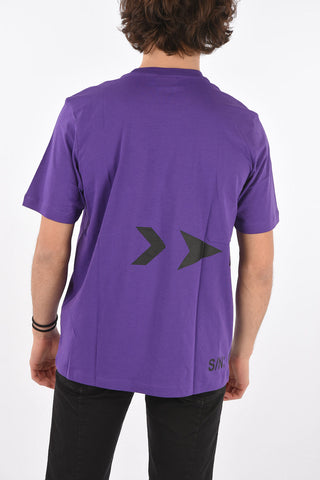 t-shirt T-JUST-A42 in Cotone Organico con stampa